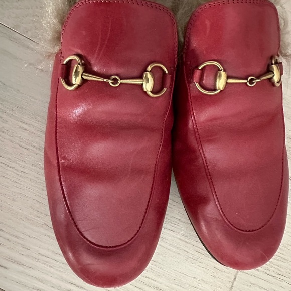 Gucci Princetown Loafers with Fur. Size 38 - Picture 4 of 4